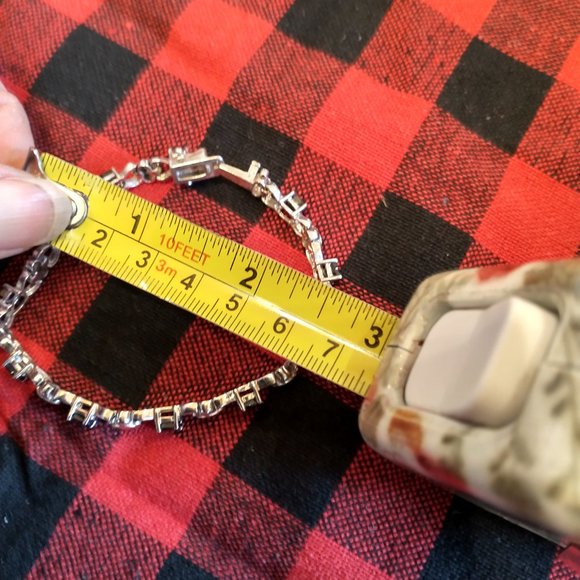 Silver Bracelet with Black Garnets (Melanites) - Picture 9 of 11